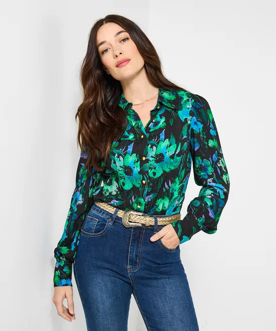 Vintage Floral Blouse
