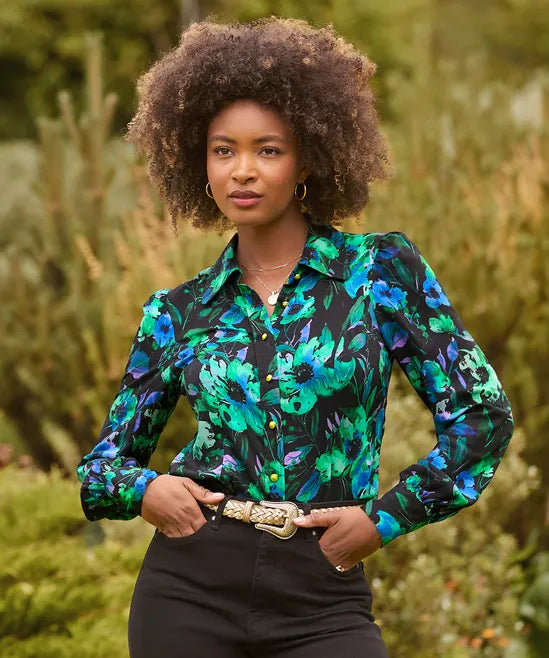 Vintage Floral Blouse