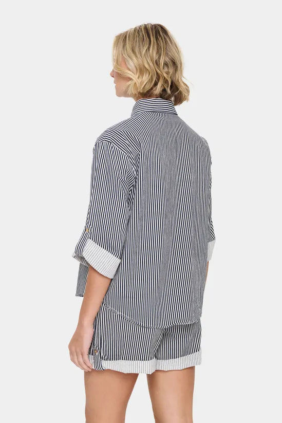 ZalindaSZ Long Sleeve Striped Shirt Striped