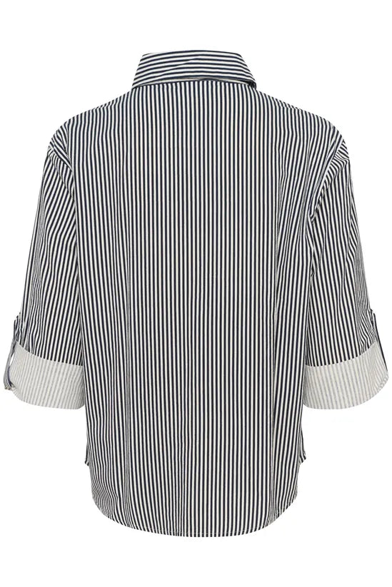 ZalindaSZ Long Sleeve Striped Shirt Striped