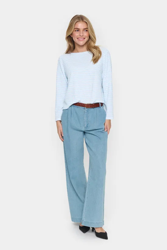 JaraSZ Long Sleeve Striped T-Shirt Striped