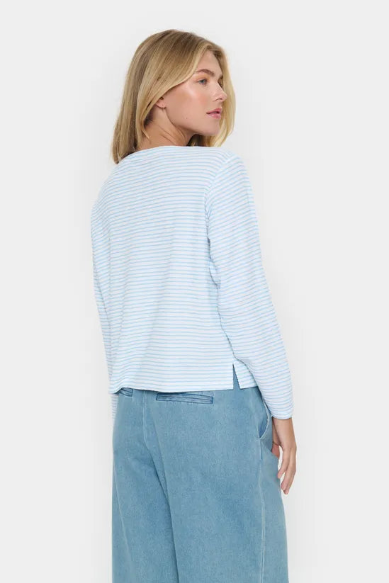 JaraSZ Long Sleeve Striped T-Shirt Striped