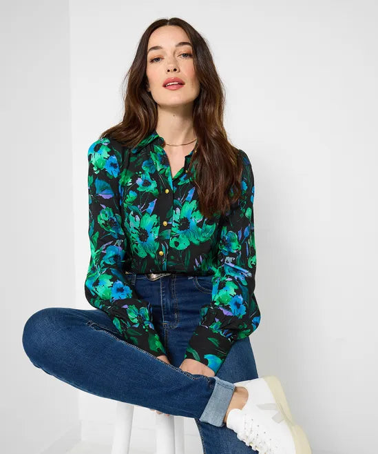 Vintage Floral Blouse