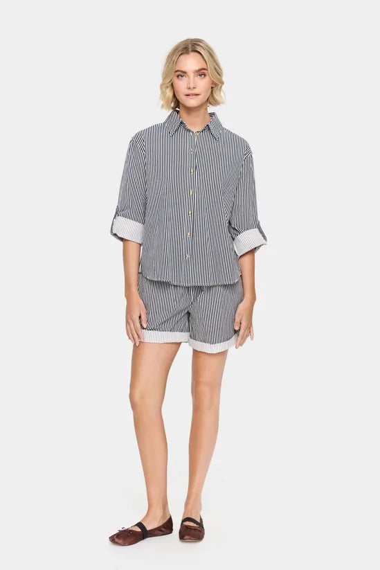 ZalindaSZ Long Sleeve Striped Shirt Striped