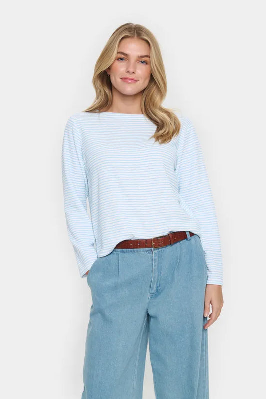 JaraSZ Long Sleeve Striped T-Shirt Striped